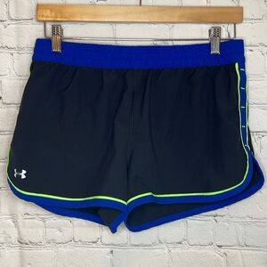 Under Armour Blue Black Athletic Running Shorts size Medium
